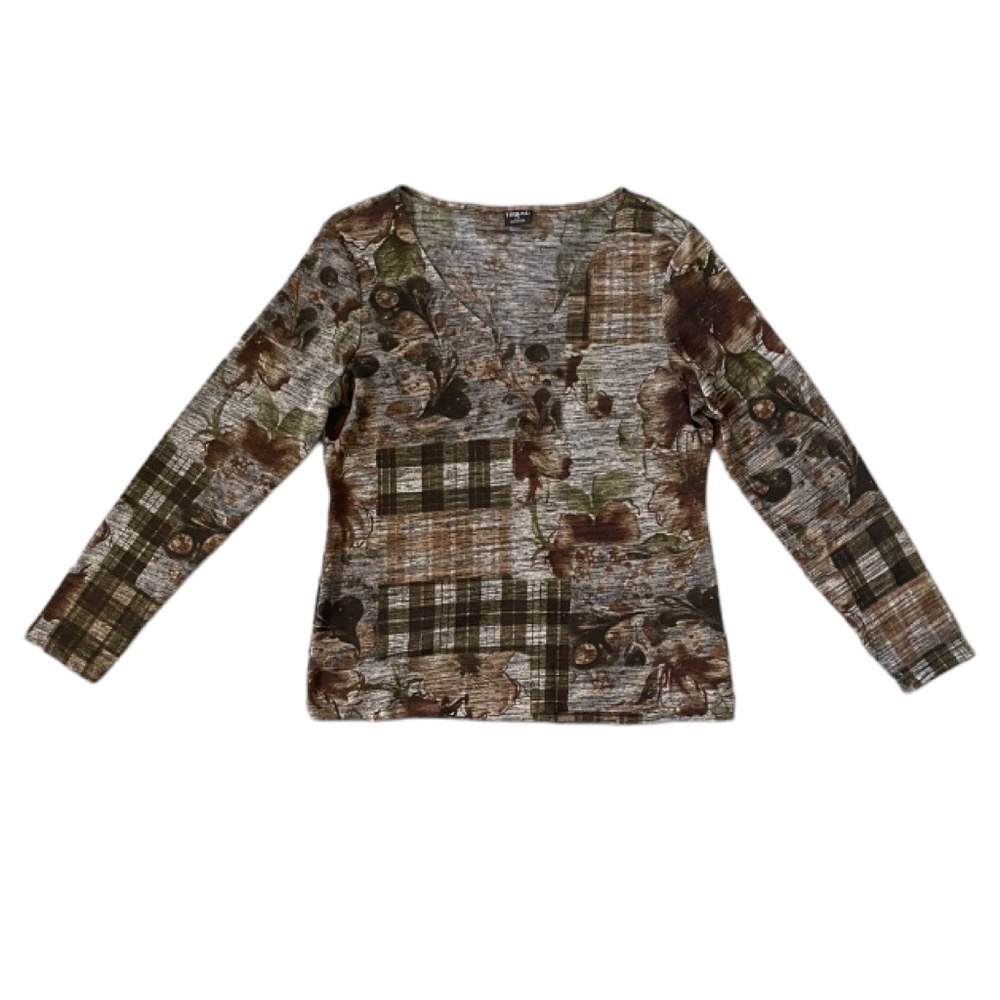 Tribal Y2K Style Graphic Top Size Large